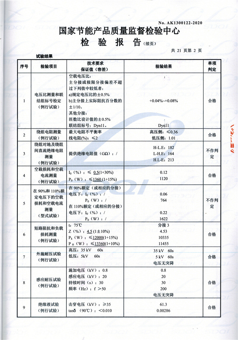 高低压试验报告-S11-1250昌黎昌黎昌黎油浸式变压器-2.jpg
